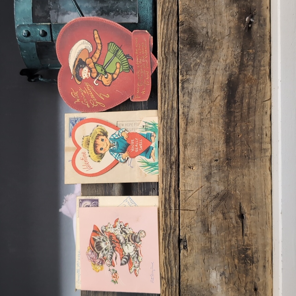 Vintage Used Valentine's Day Card Bundle